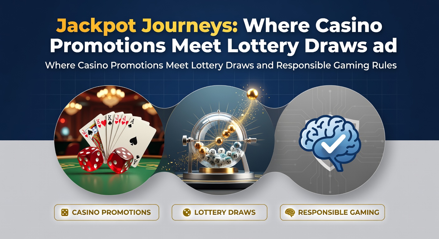 Vibrant illustration depicting a winding path that merges casino slot machines, lottery ticket draws, and safety nets symbolizing responsible gaming practices