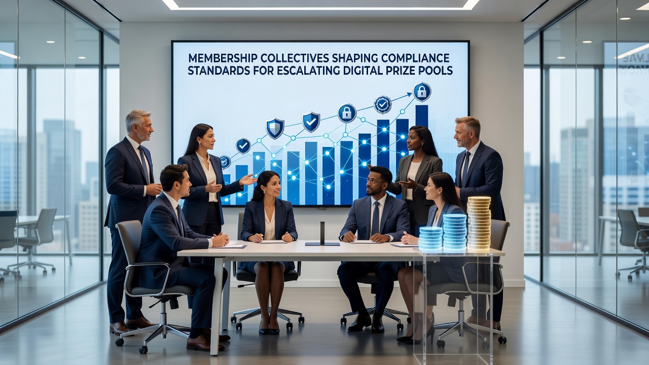 Membership collectives collaborating on digital prize pool compliance frameworks