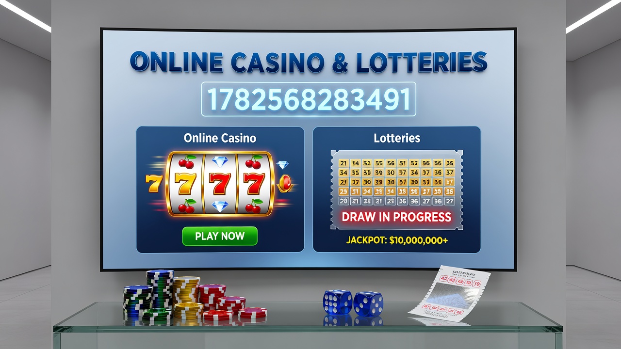 Mobile device displaying synchronized casino and lottery account dashboards with real-time balance updates