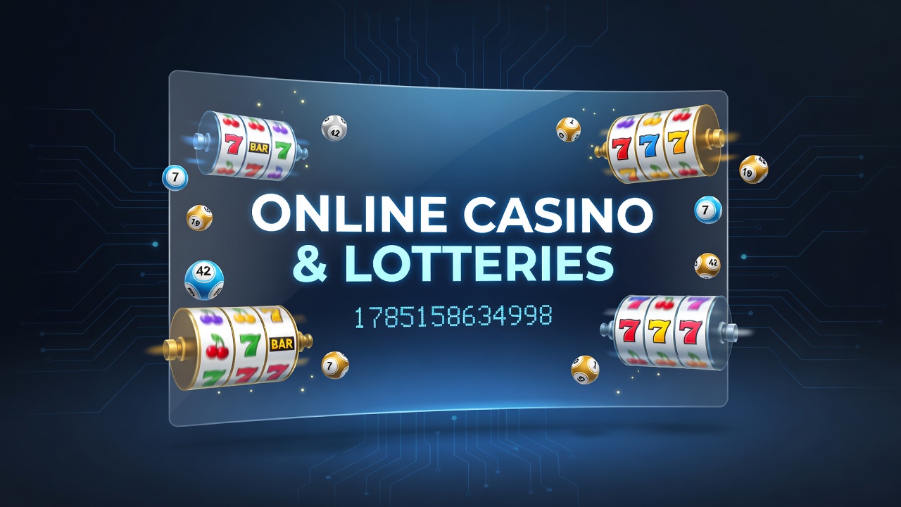 Overview of online casino and lottery interfaces on digital devices