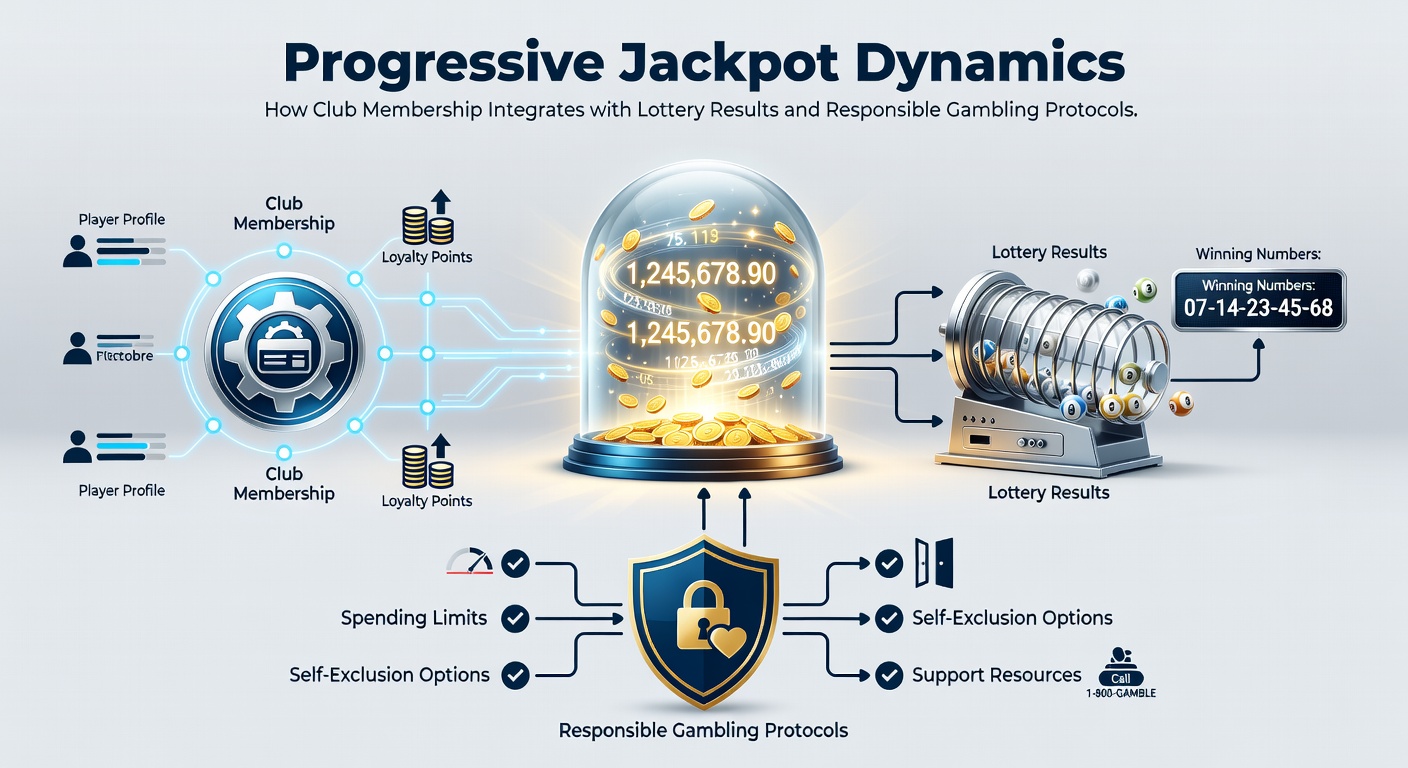 Progressive jackpot display integrated with club membership interface in a modern gaming venue